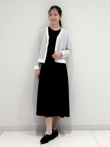 kayoさんの「INDIVI｜【軽く羽織れる/洗える】ジャケット風カーディガン」を使ったコーディネート