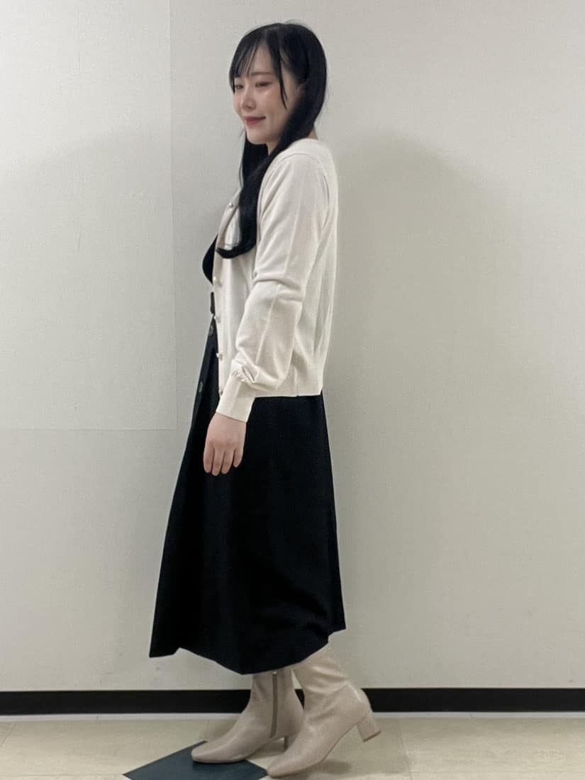 Hitomiさんの「index｜《5色展開》マジョリカプリーツスリーブニット【洗濯機洗い可】」を使ったコーディネート