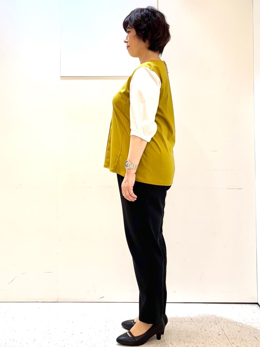 ヤスコさんの「Reflect｜【体型カバー／腰周りカバー】長め丈プルオーバージャージ」を使ったコーディネート