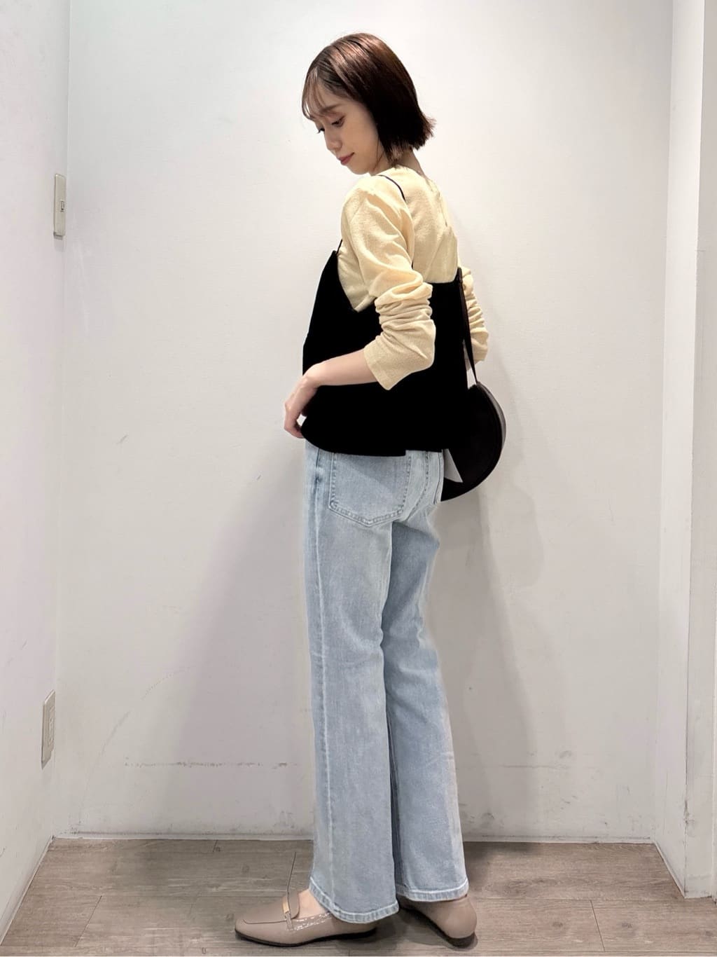 ぶまりんさんの「OPAQUE.CLIP｜ベロアキャミ／セットアップ対応可【洗濯機OK】」を使ったコーディネート