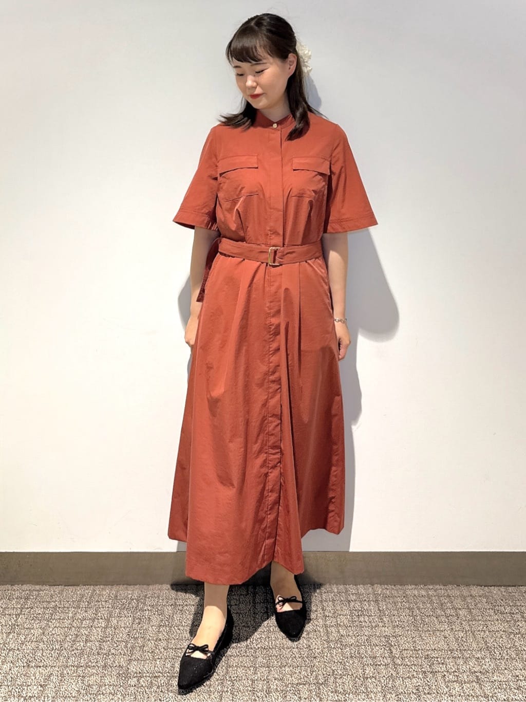 みーさんの「grove｜シフォンバレッタ」を使ったコーディネート