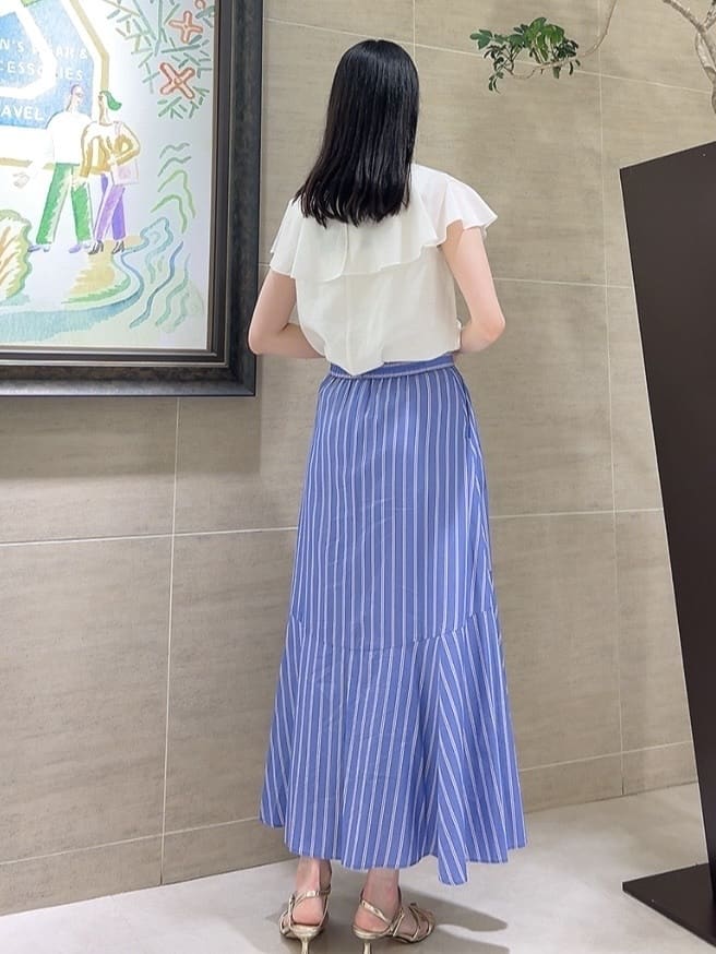 sechiさんの「UNTITLED｜【きれいめ/洗える/フリル】ラッフルシアーブラウス」を使ったコーディネート