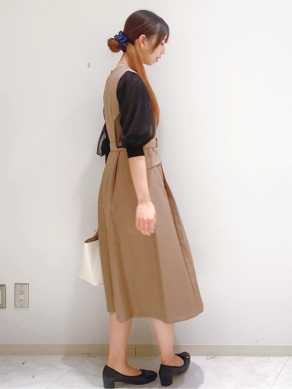 yurinaさんの「index｜《5色展開》マジョリカプリーツスリーブニット【洗濯機洗い可】」を使ったコーディネート