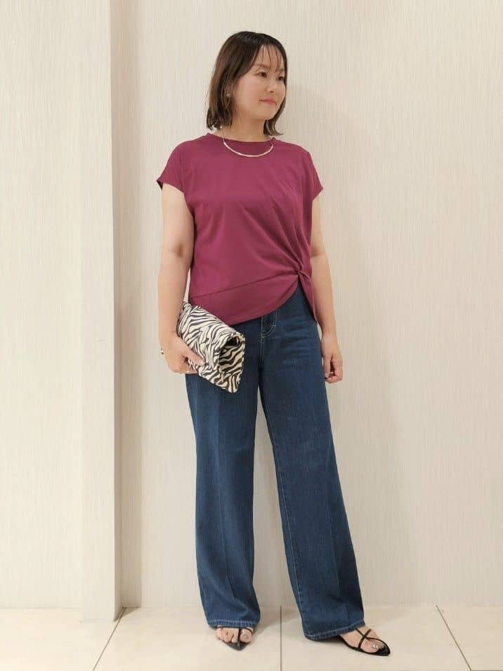 naokoさんの「UNTITLED｜【洗える/Tシャツ】ツイストプルオーバー」を使ったコーディネート