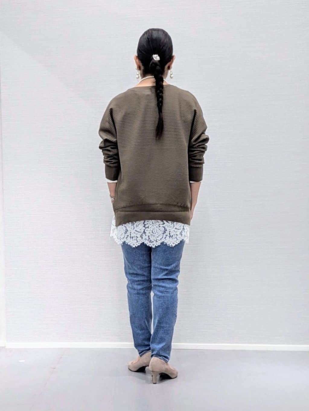 makkyさんの「UNTITLED｜【洗える／体型カバー】美シルエットニット」を使ったコーディネート