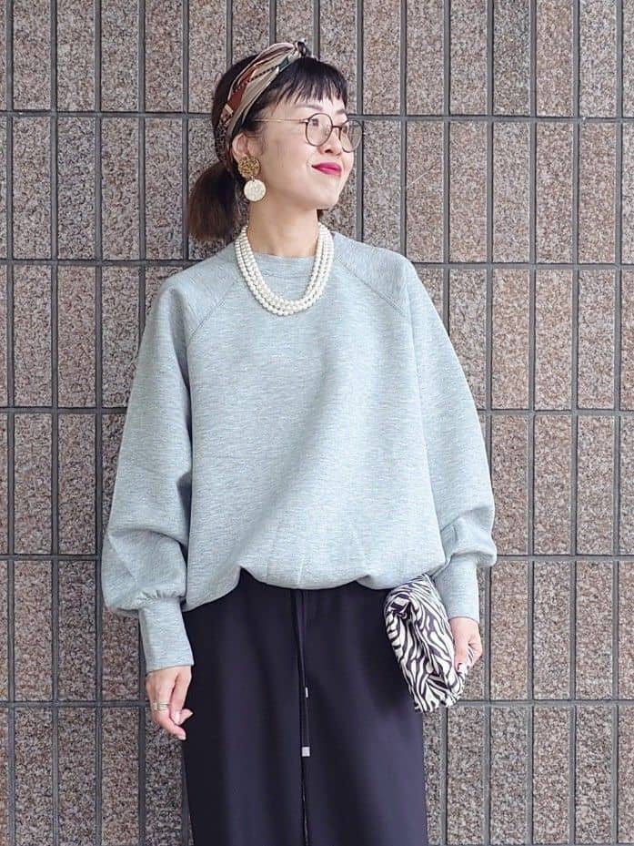 MUTSUKOさんの「UNTITLED｜【upper hights】THE BROOKE 3D プルオーバーカットソー」を使ったコーディネート