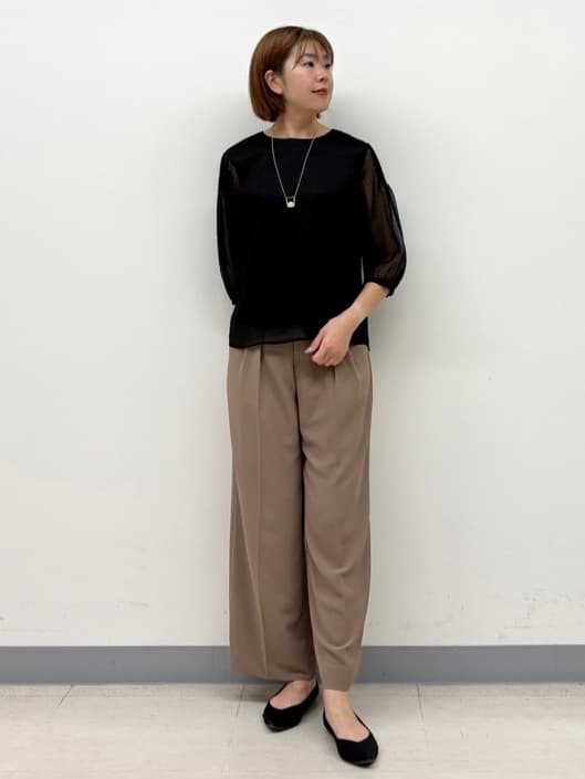 まいこさんの「INDIVI｜【軽く羽織れる！】ダブルジャケット」を使ったコーディネート