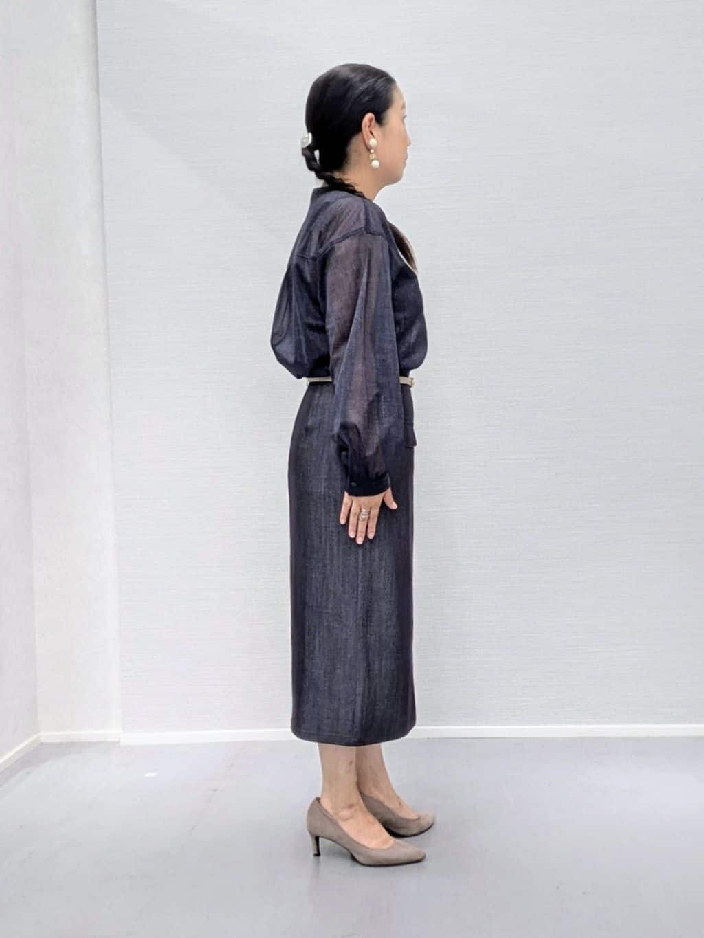 makkyさんの「UNTITLED｜【手洗い可】シアーブラウス」を使ったコーディネート