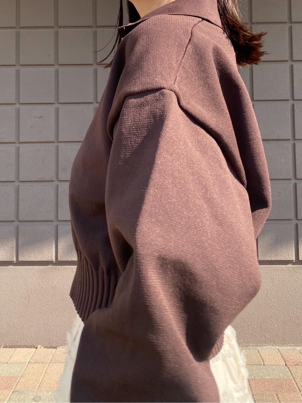 haruさんの「OPAQUE.CLIP｜襟付きZIPアップニットカーディガン【洗濯機洗い可／抗ピル】」を使ったコーディネート