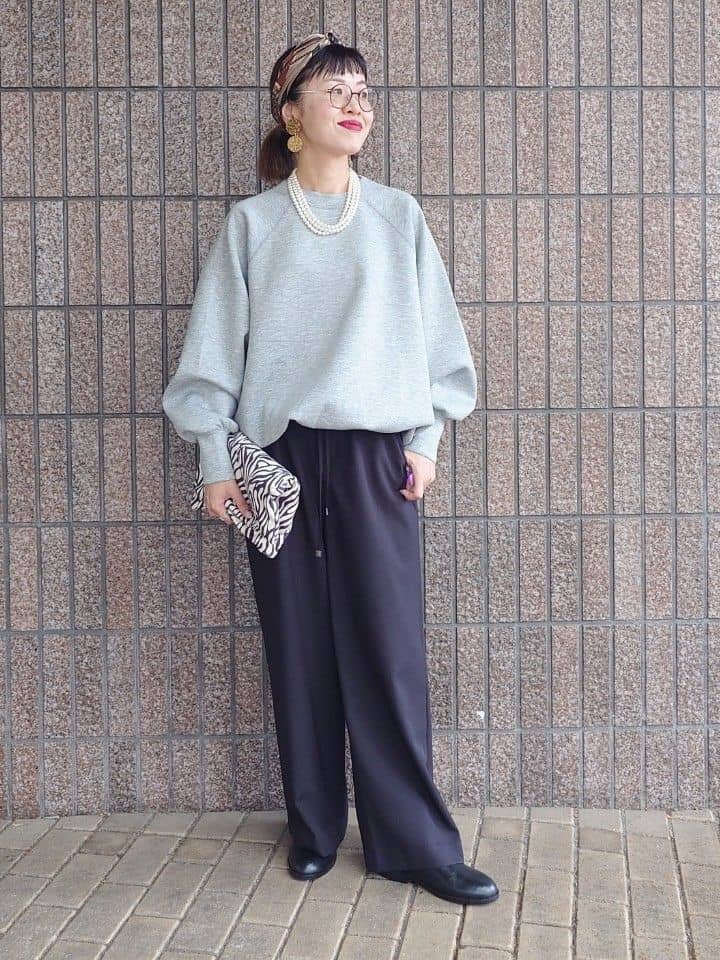 MUTSUKOさんの「UNTITLED｜【upper hights】THE BROOKE 3D プルオーバーカットソー」を使ったコーディネート