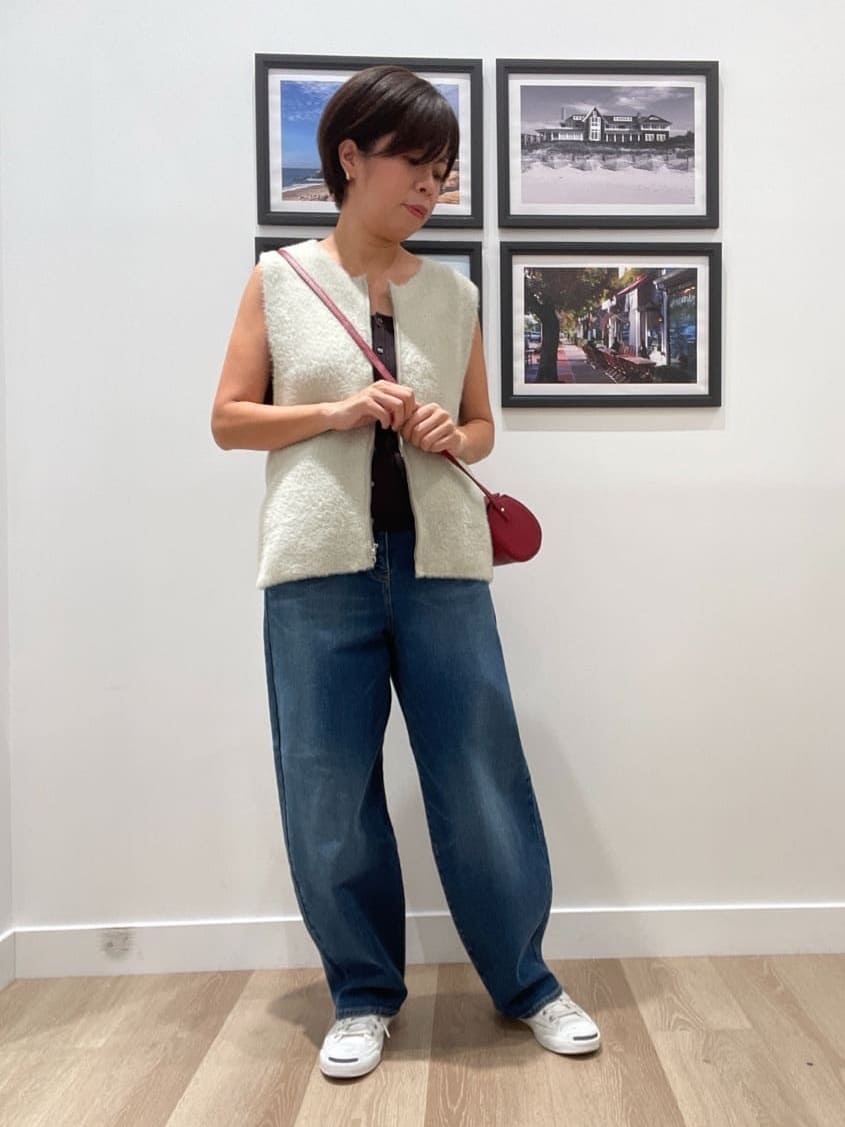 Naoさんの「Dessin｜【2点セット・洗える】2WAYカーディガン＆キャミソールアンサンブル」を使ったコーディネート
