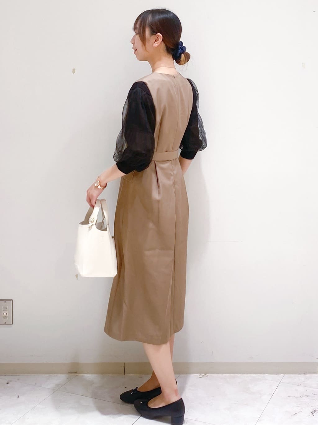 yurinaさんの「index｜《5色展開》マジョリカプリーツスリーブニット【洗濯機洗い可】」を使ったコーディネート
