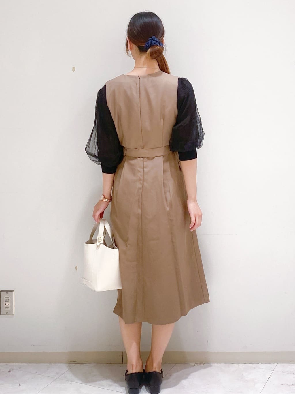 yurinaさんの「index｜《5色展開》マジョリカプリーツスリーブニット【洗濯機洗い可】」を使ったコーディネート