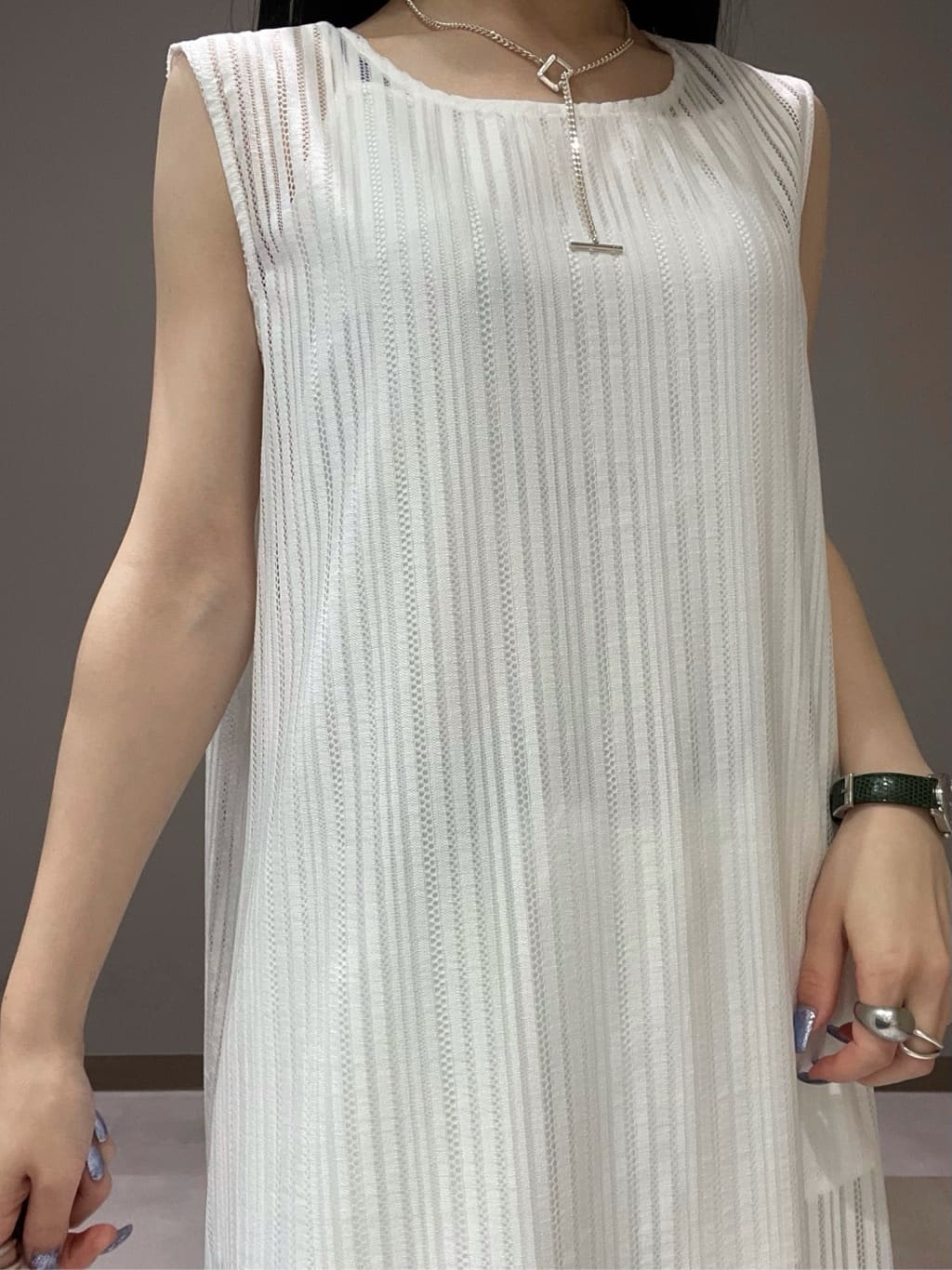 KEIKOさんの「INDIVI｜【洗える／セットアップ可能】ラッセルワイドパンツ」を使ったコーディネート
