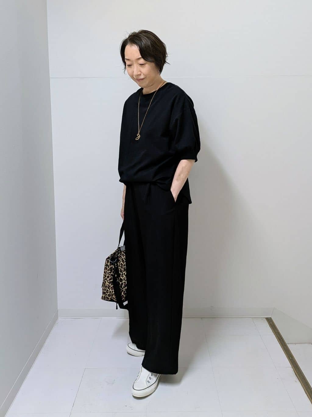 Asaさんの「Dessin｜【360度可愛い/前後2WAY/洗える】ライトコットンヘンリーカットソー」を使ったコーディネート