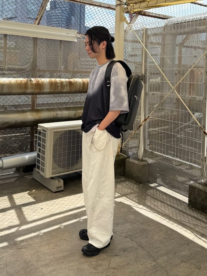 yumaさんの「tk.TAKEO KIKUCHI｜Refined Leather バックパック」を使ったコーディネート