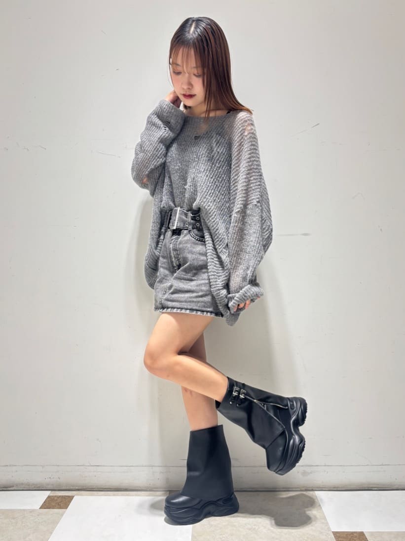 せらら⭐️さんの「ESPERANZA｜ボリュームソールカバーブーツ」を使ったコーディネート