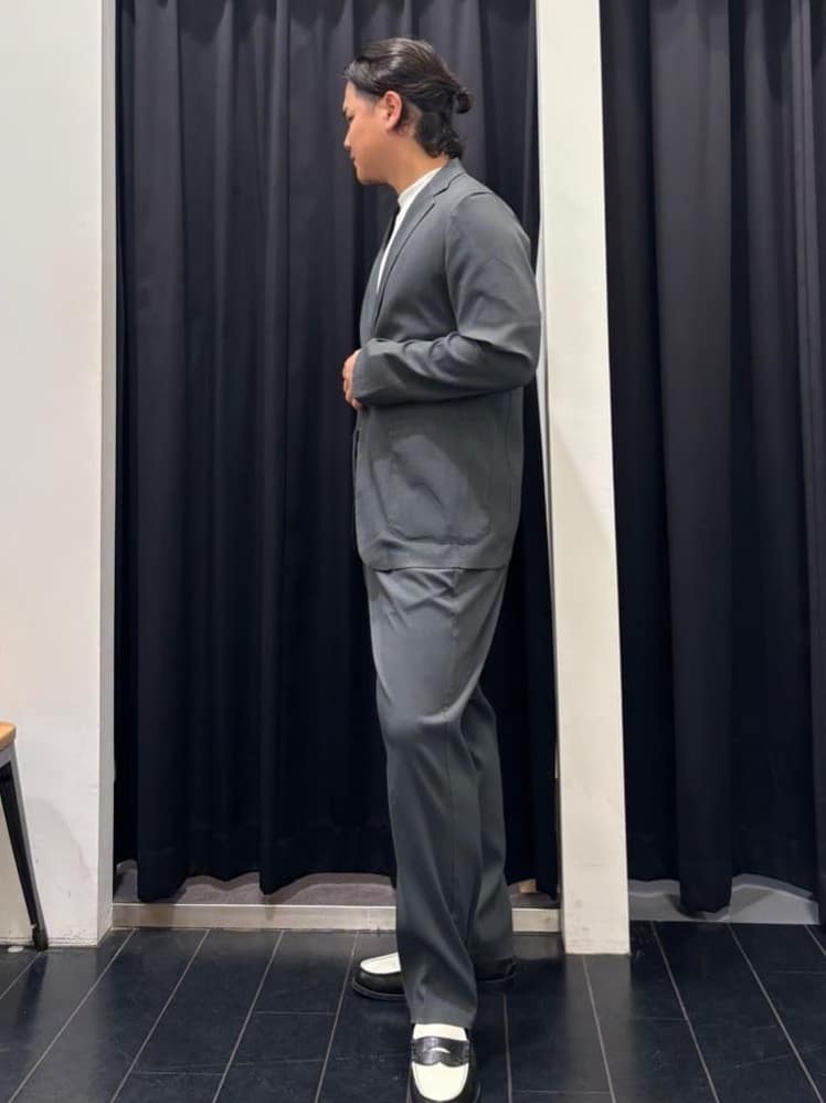 こーちゃんさんの「THE SHOP TK｜【Begin/ビギン10月号掲載】楊柳スマートジャケット　軽量/洗濯機OK/セットアップ可」を使ったコーディネート