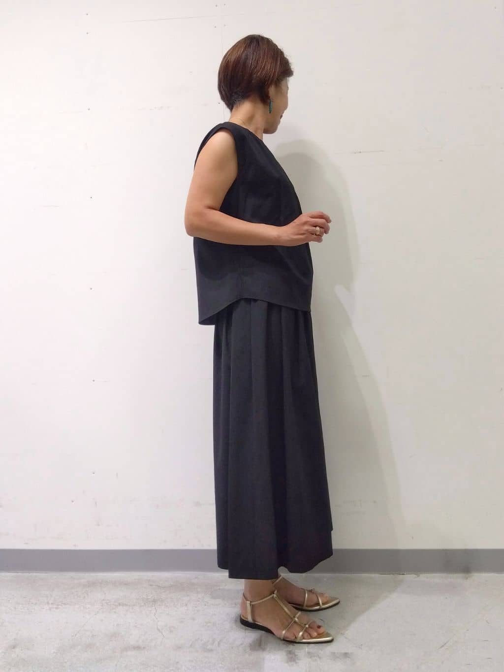 Kさんの「INDIVI｜【クールエアー素材／UVケア／吸汗速乾】エアリータックブラウス」を使ったコーディネート