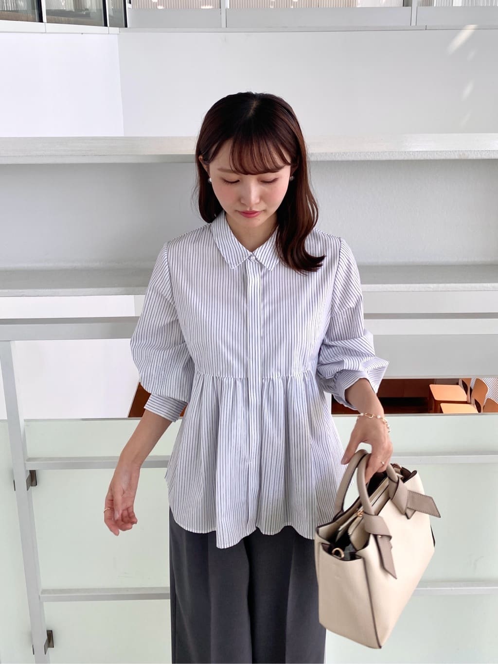 みさかさんの「index｜ストレッチ2タックワイドパンツ【洗濯機洗い可／接触冷感／吸水速乾】」を使ったコーディネート