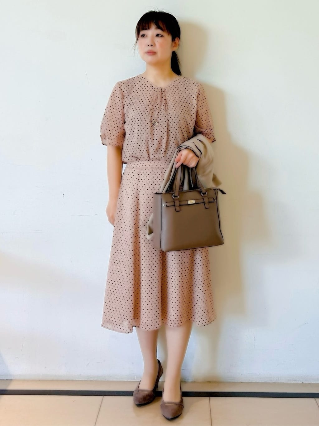 ひーさんの「Reflect｜【洗える／セットアップ可】ノーカラージャケット」を使ったコーディネート