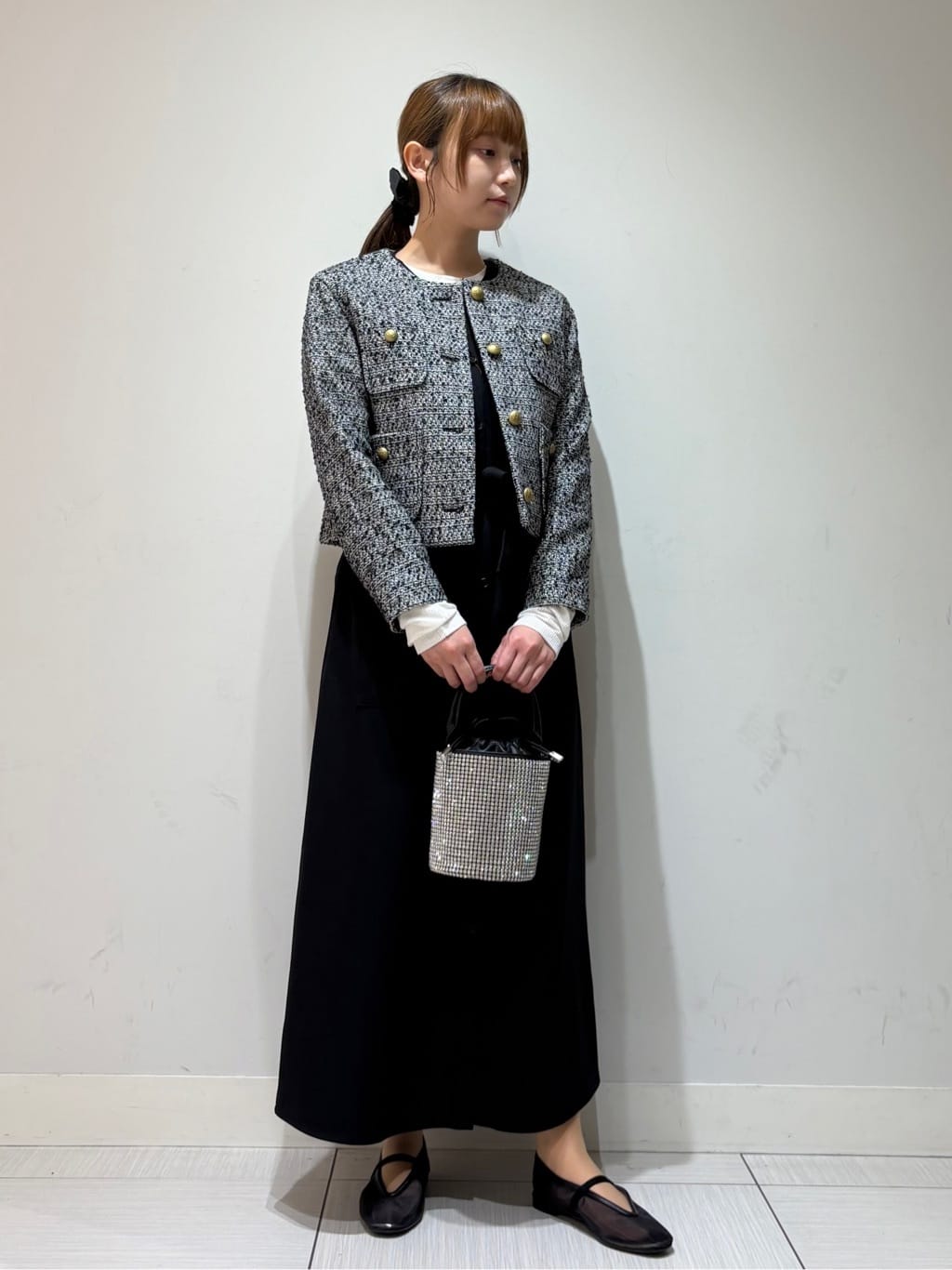 やなぎさんの「DRESSTERIOR｜◆【洗える/リブベロア】シアーリブベロアカットソー」を使ったコーディネート