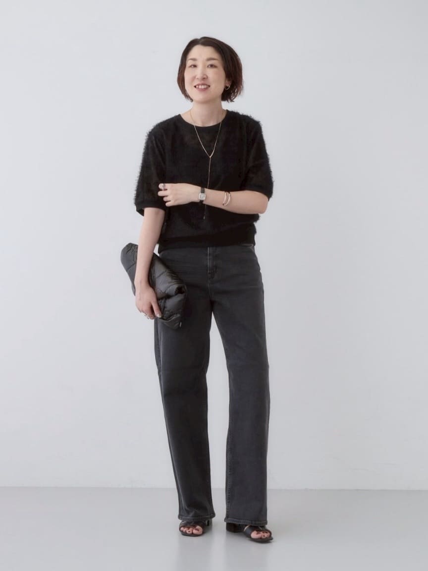 yuriさんの「INDIVI｜ヘアリージャカードトップス」を使ったコーディネート