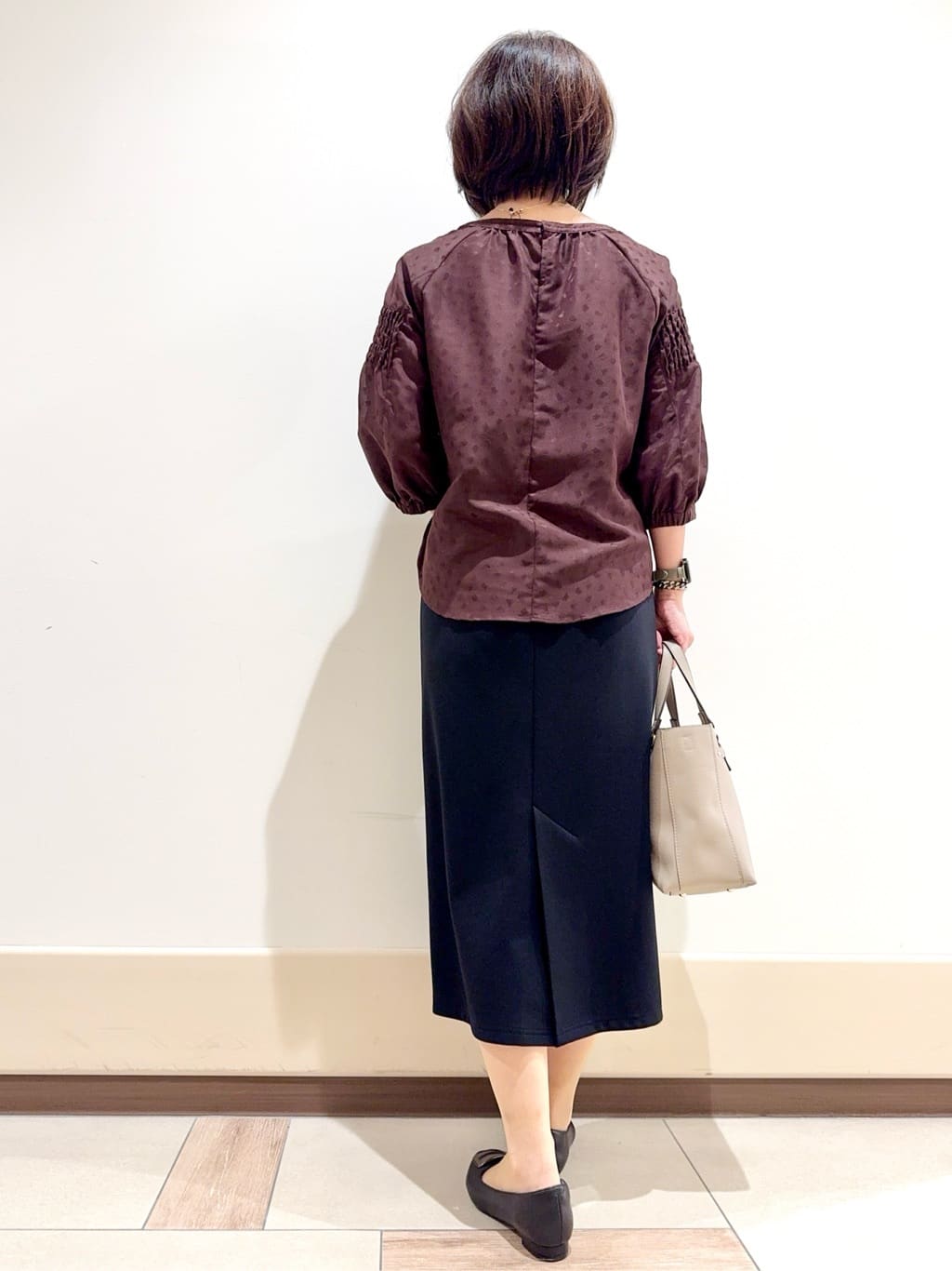 kaeさんの「Reflect｜【一枚で着映える◎】レオパード風ジャカードブラウス」を使ったコーディネート