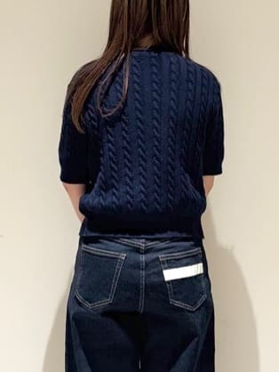 Liriさんの「Dessin｜ケーブルカーディガン」を使ったコーディネート