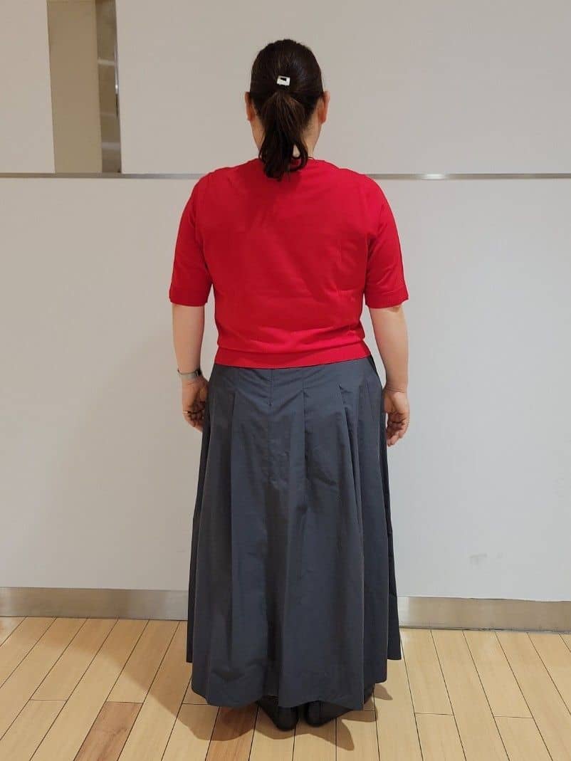TAKAさんの「UNTITLED｜【アンサンブル可/薄手/洗える】5分袖クルーニット」を使ったコーディネート