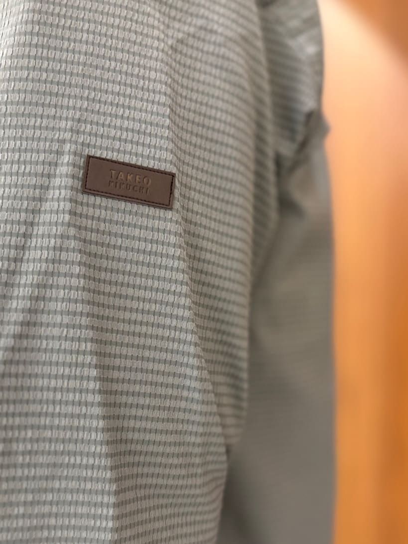 かたやまさんの「TAKEO KIKUCHI｜【COOL CITY WEAR】DotAir（R）サッカー シャツ」を使ったコーディネート