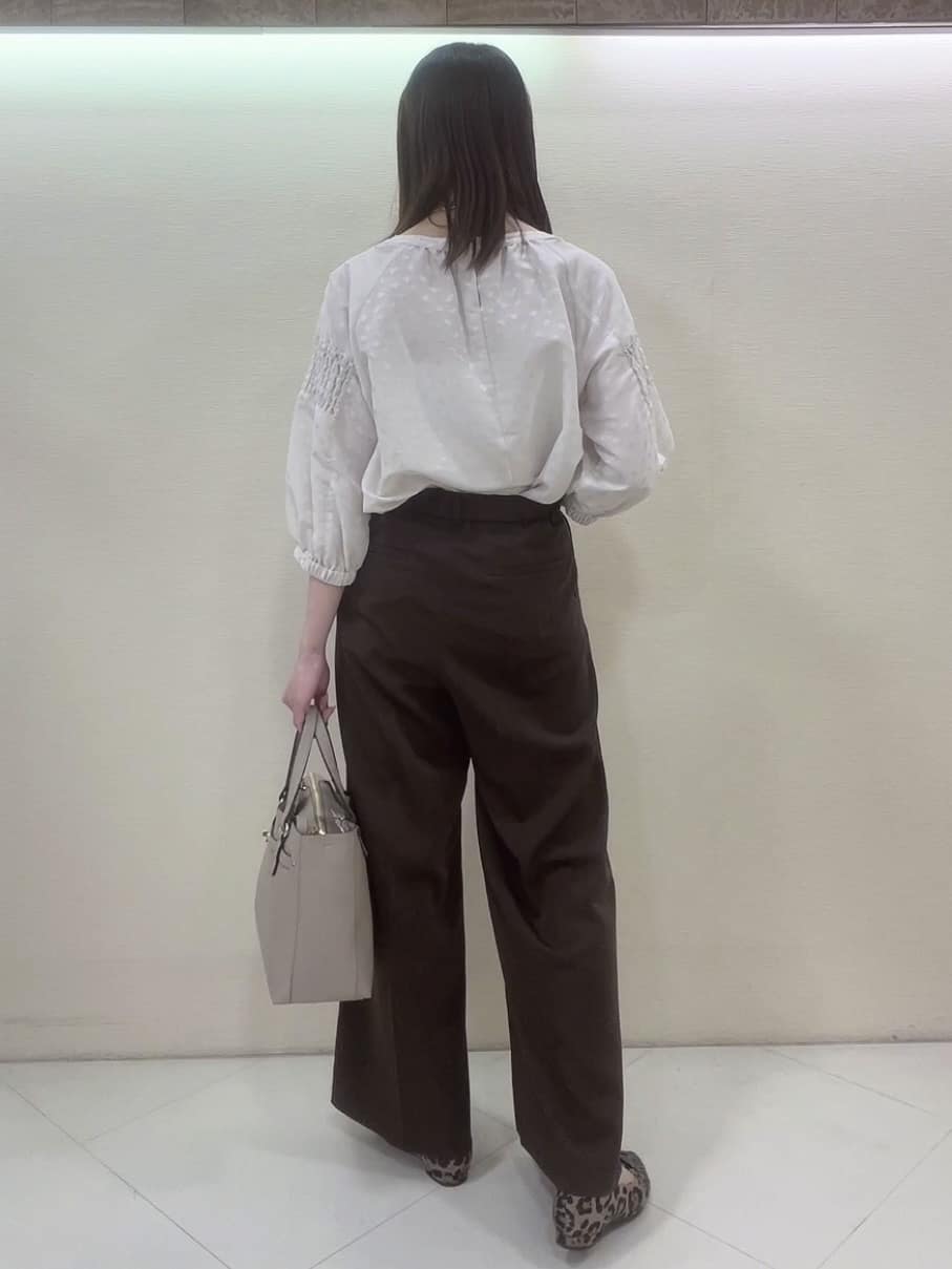 yukaさんの「Reflect｜【一枚で着映える◎】レオパード風ジャカードブラウス」を使ったコーディネート