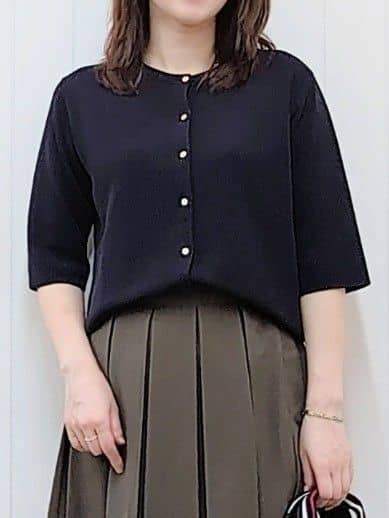 itoさんの「Dessin｜【UVカット/洗える】2WAY五分袖カーディガン」を使ったコーディネート