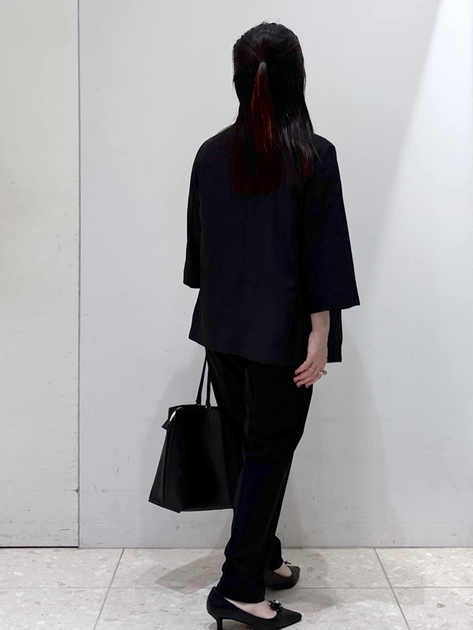 mameさんの「OPAQUE.CLIP｜リネンライクダブルジャケット【洗える】」を使ったコーディネート