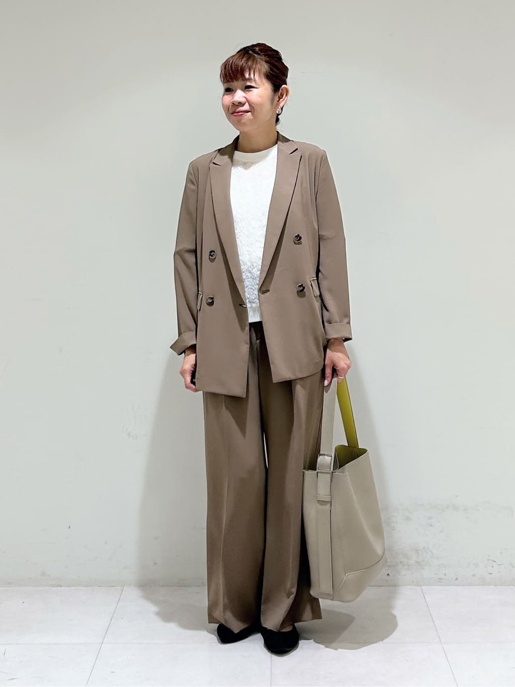 tsuyuさんの「INDIVI｜ヘアリージャカードトップス」を使ったコーディネート