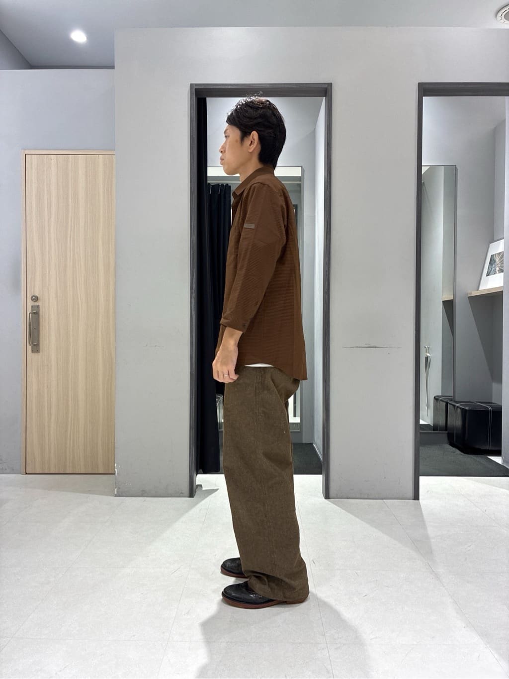 わいずみさんの「TAKEO KIKUCHI｜【COOL CITY WEAR】DotAir（R）サッカー シャツ」を使ったコーディネート