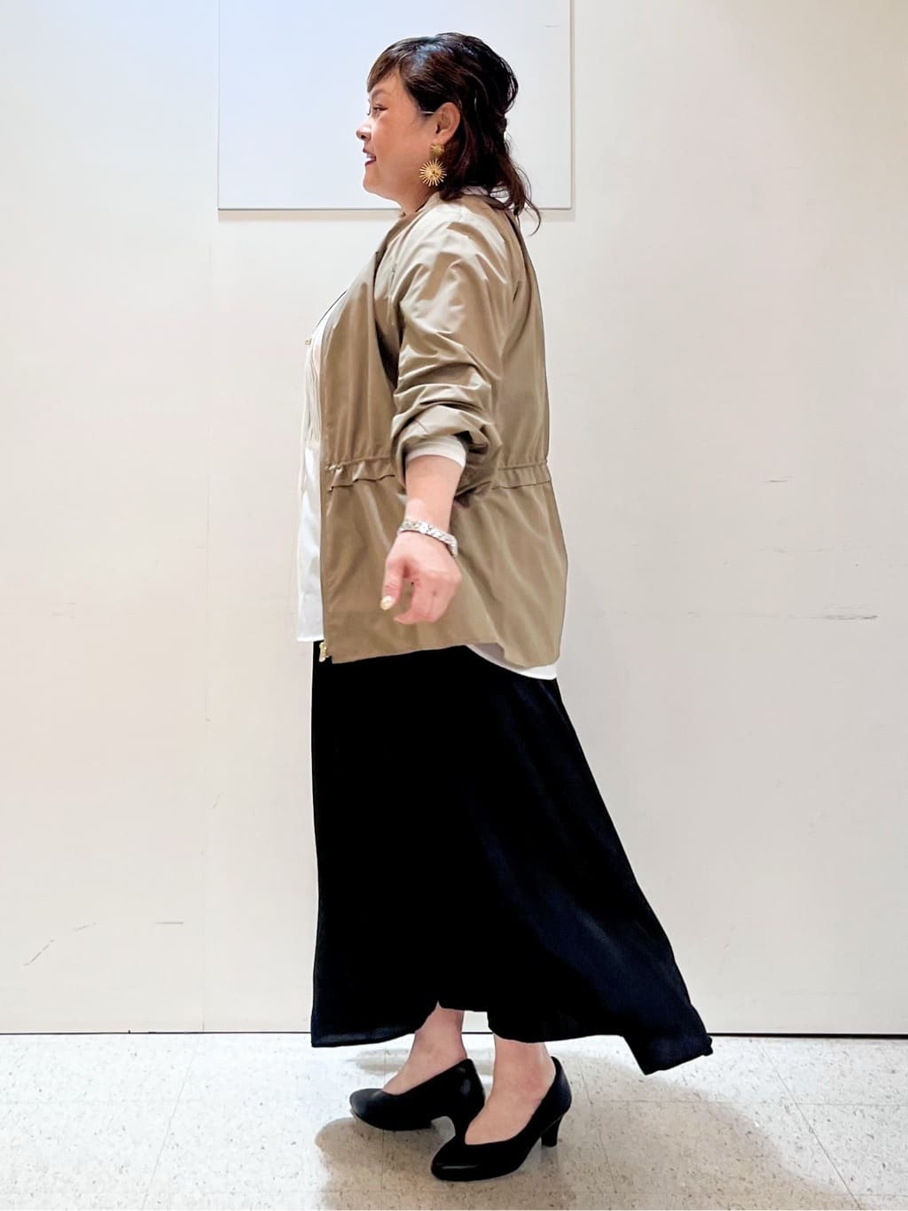 kimmyさんの「Reflect｜【パンツにもスカートにも合わせやすい◎】ライティブルゾン」を使ったコーディネート