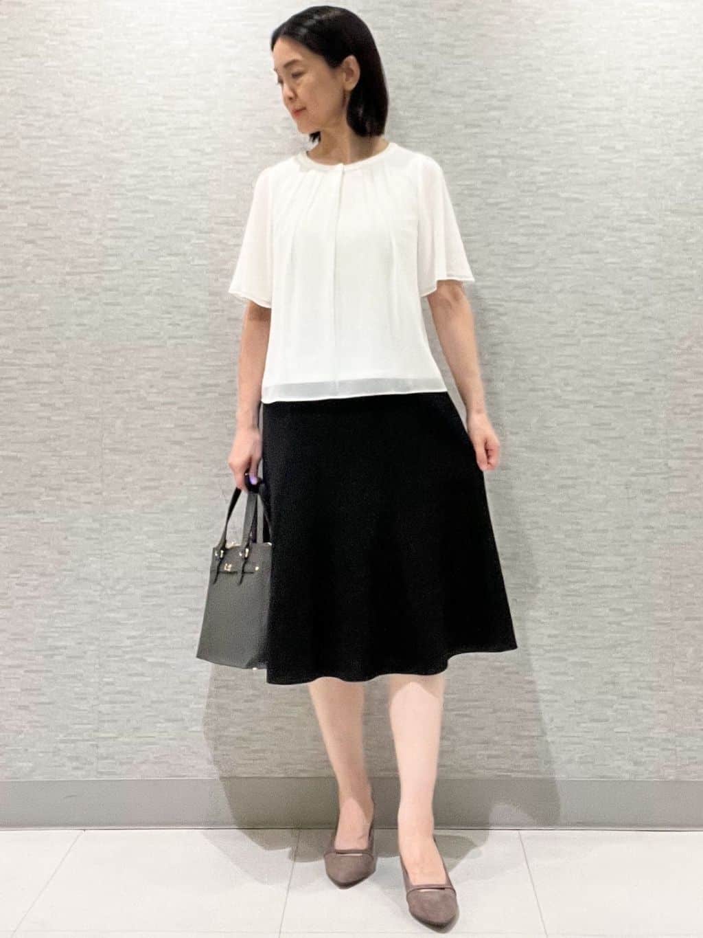 marikoさんの「Reflect｜【軽い着心地】メッシュツイードジャケット」を使ったコーディネート