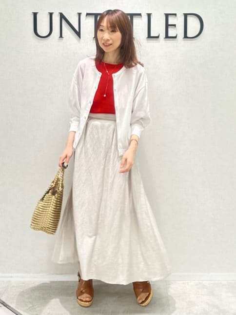 Miwaさんの「UNTITLED｜メタリックメッシュトート」を使ったコーディネート