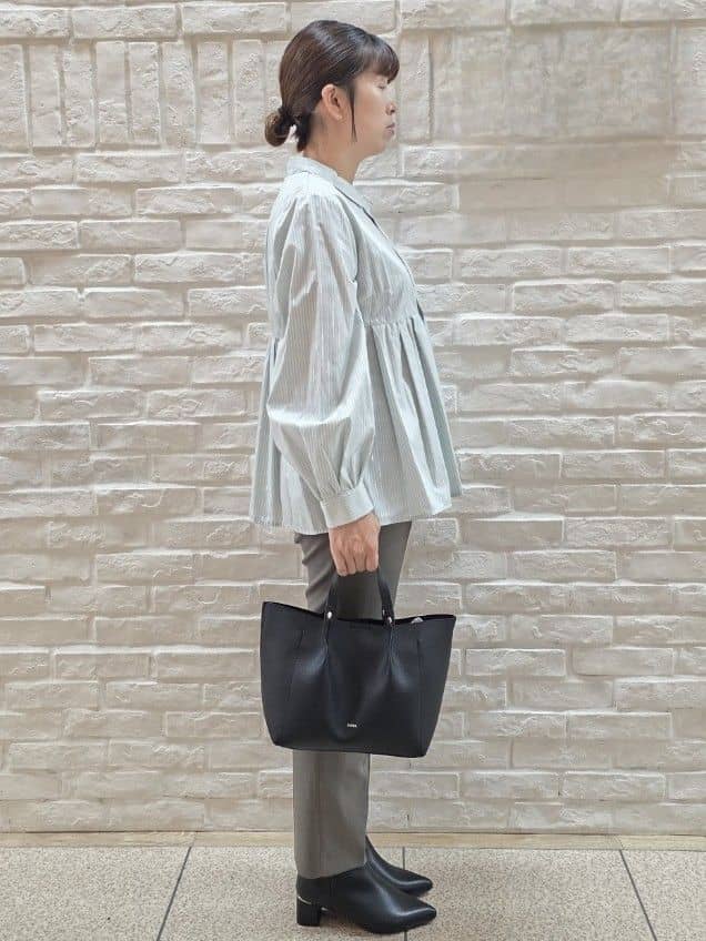 mamiさんの「index｜《XS-LLサイズ》ストレッチテーパードパンツ／セットアップ対応【洗濯機洗い可／イージーアイロン／防」を使ったコーディネート