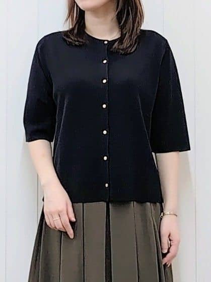 itoさんの「Dessin｜【UVカット/洗える】2WAY五分袖カーディガン」を使ったコーディネート