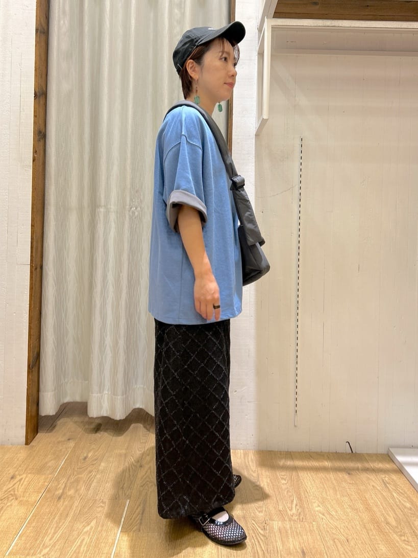 ga_riさんの「THE SHOP TK｜ジャカードデニムロングスカート【洗濯機OK】」を使ったコーディネート