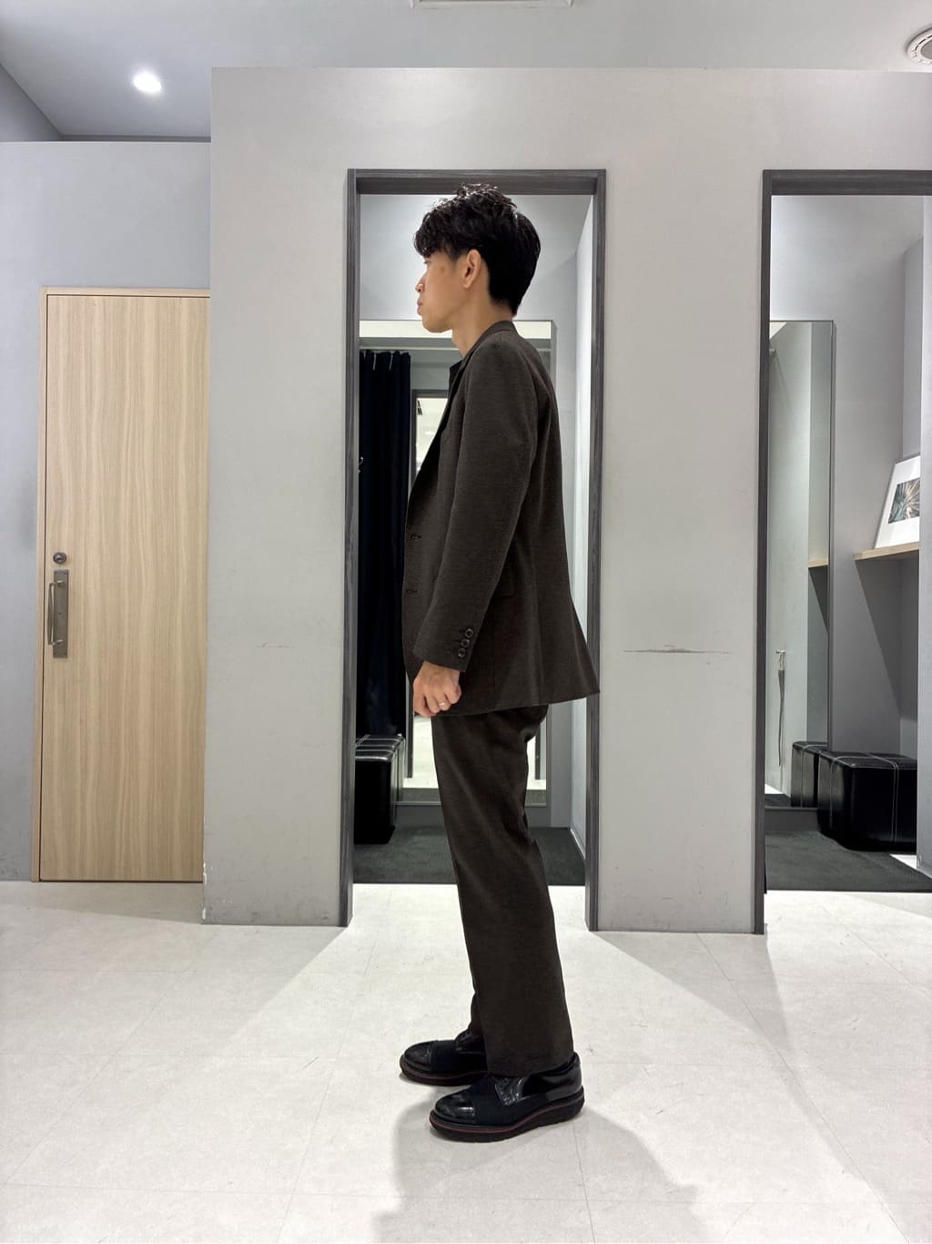 わいずみさんの「TAKEO KIKUCHI｜【None Of Stress】アクティブジャージ 千鳥 ジャケット」を使ったコーディネート