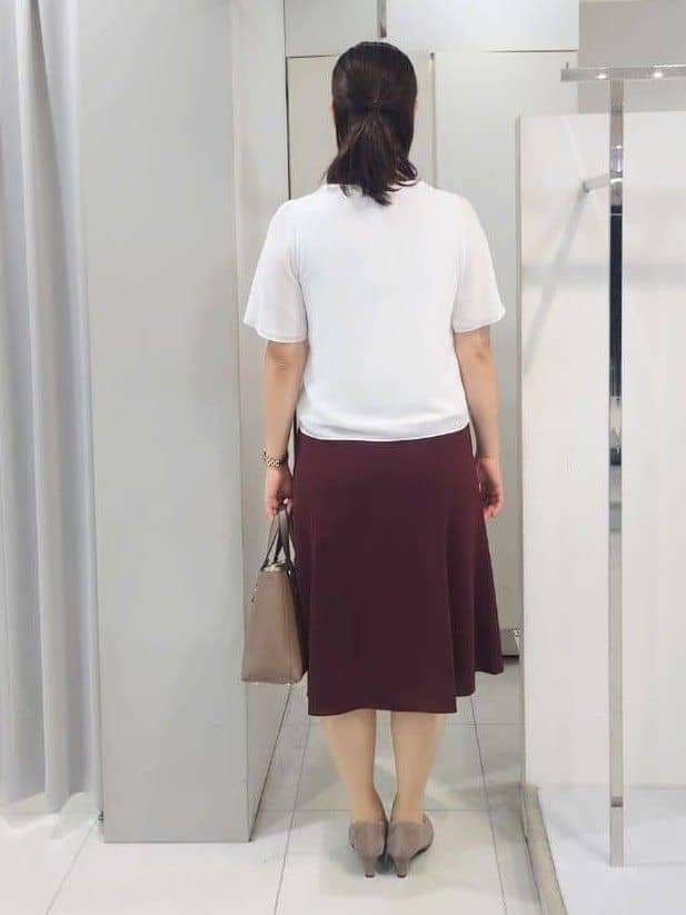 AZUSAさんの「Reflect｜【一枚着で着映え◎／ジャケットのインナーにも】フロント開きブラウス」を使ったコーディネート