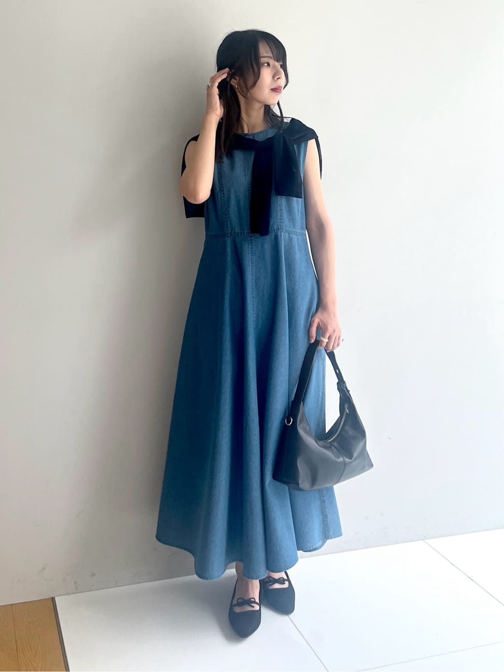 cotaniさんの「grove｜シアーボーダーカーディガン」を使ったコーディネート