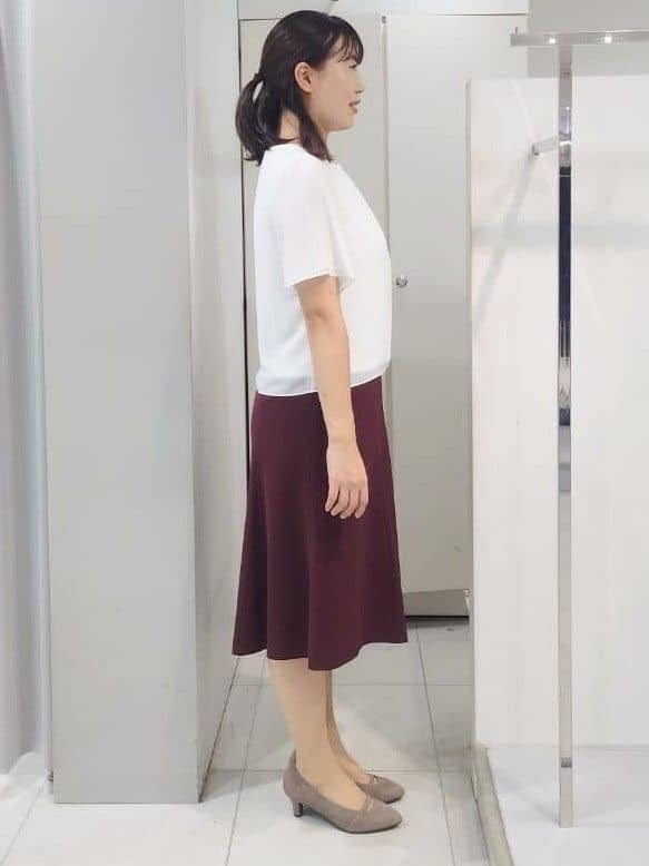 AZUSAさんの「Reflect｜【一枚着で着映え◎／ジャケットのインナーにも】フロント開きブラウス」を使ったコーディネート