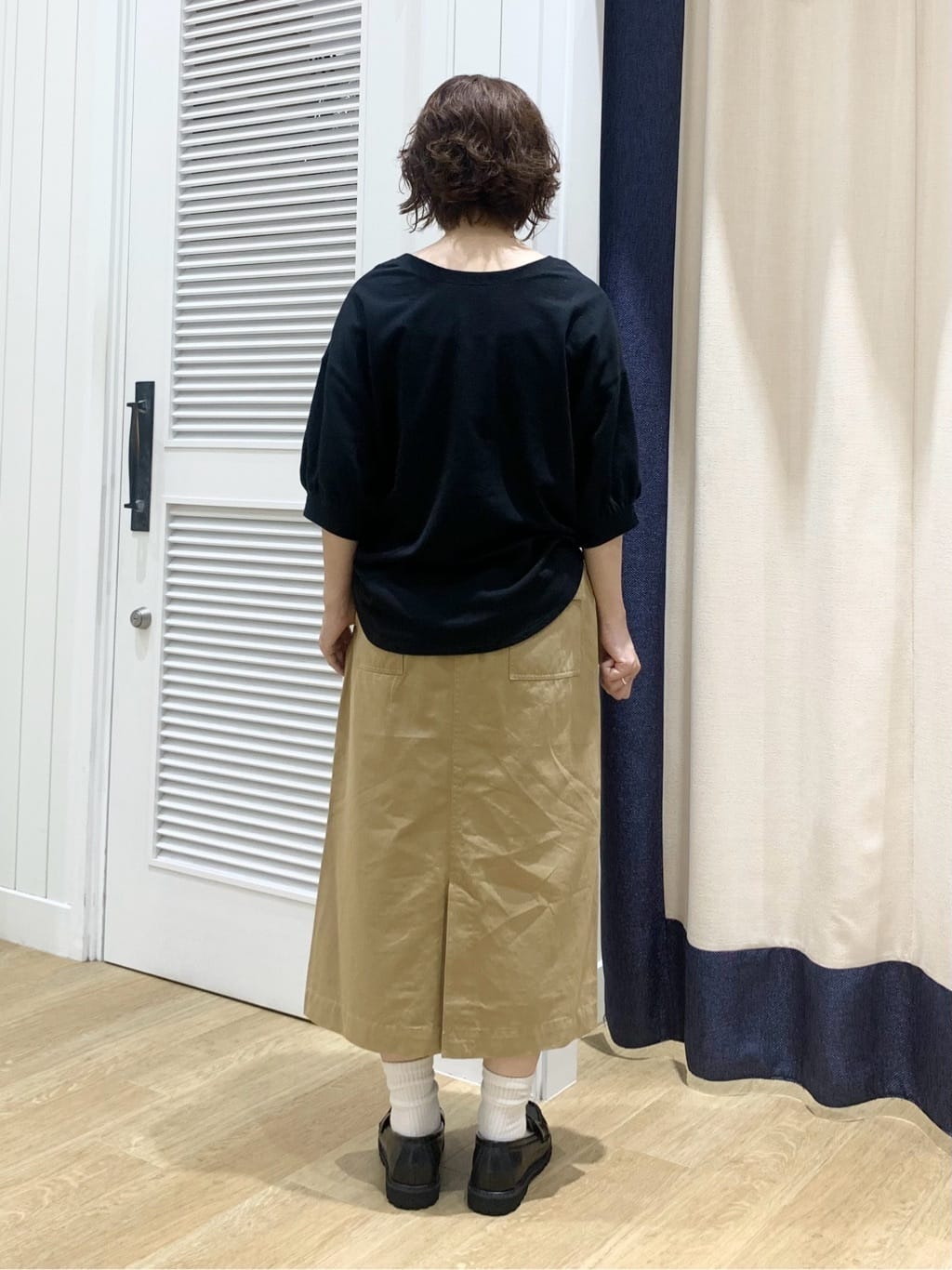 IMARIさんの「Dessin｜【360度可愛い/前後2WAY/洗える】ライトコットンヘンリーカットソー」を使ったコーディネート