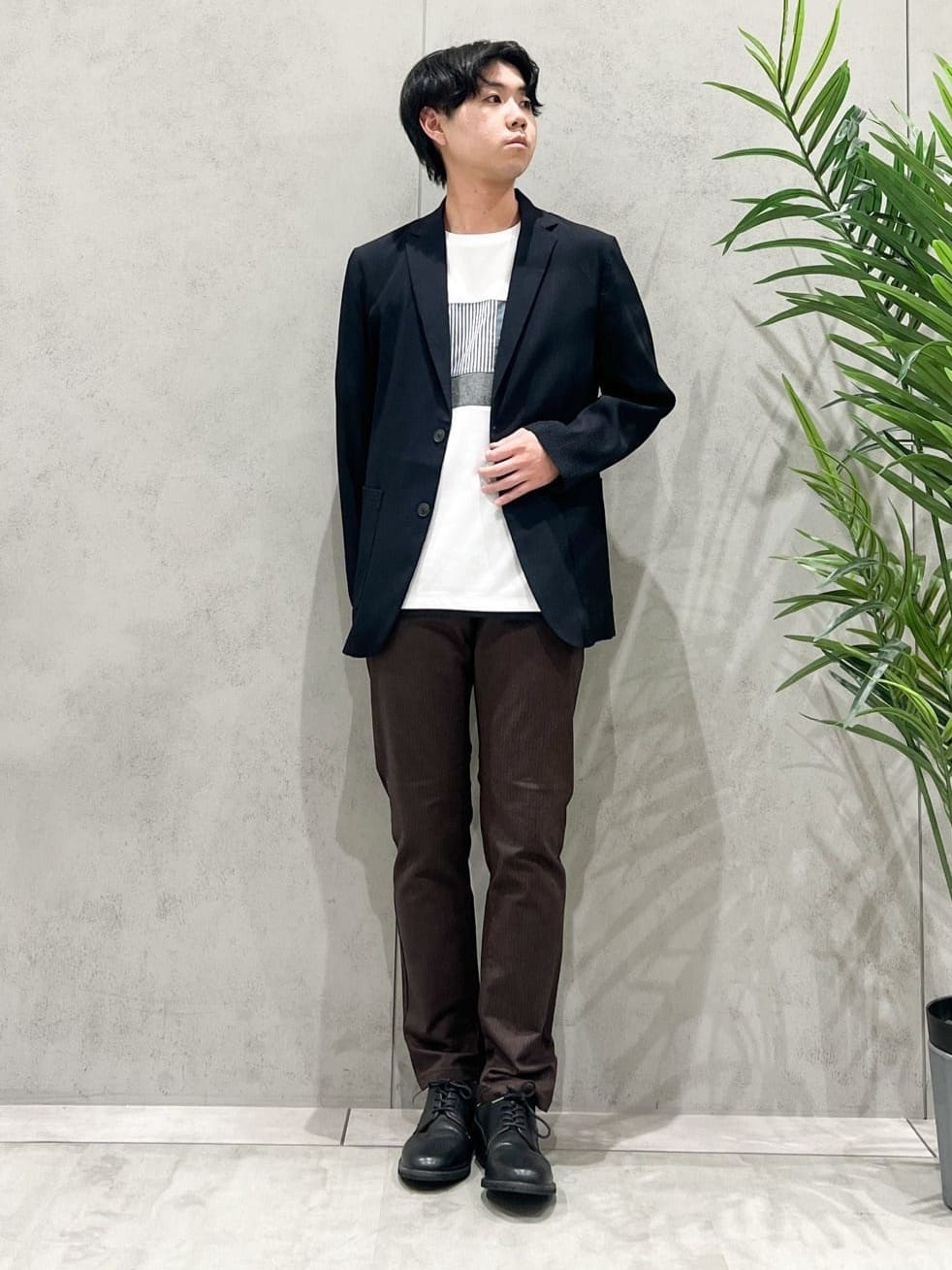 SHI-MAさんの「THE SHOP TK｜【Begin/ビギン10月号掲載】楊柳スマートジャケット　軽量/洗濯機OK/セットアップ可」を使ったコーディネート