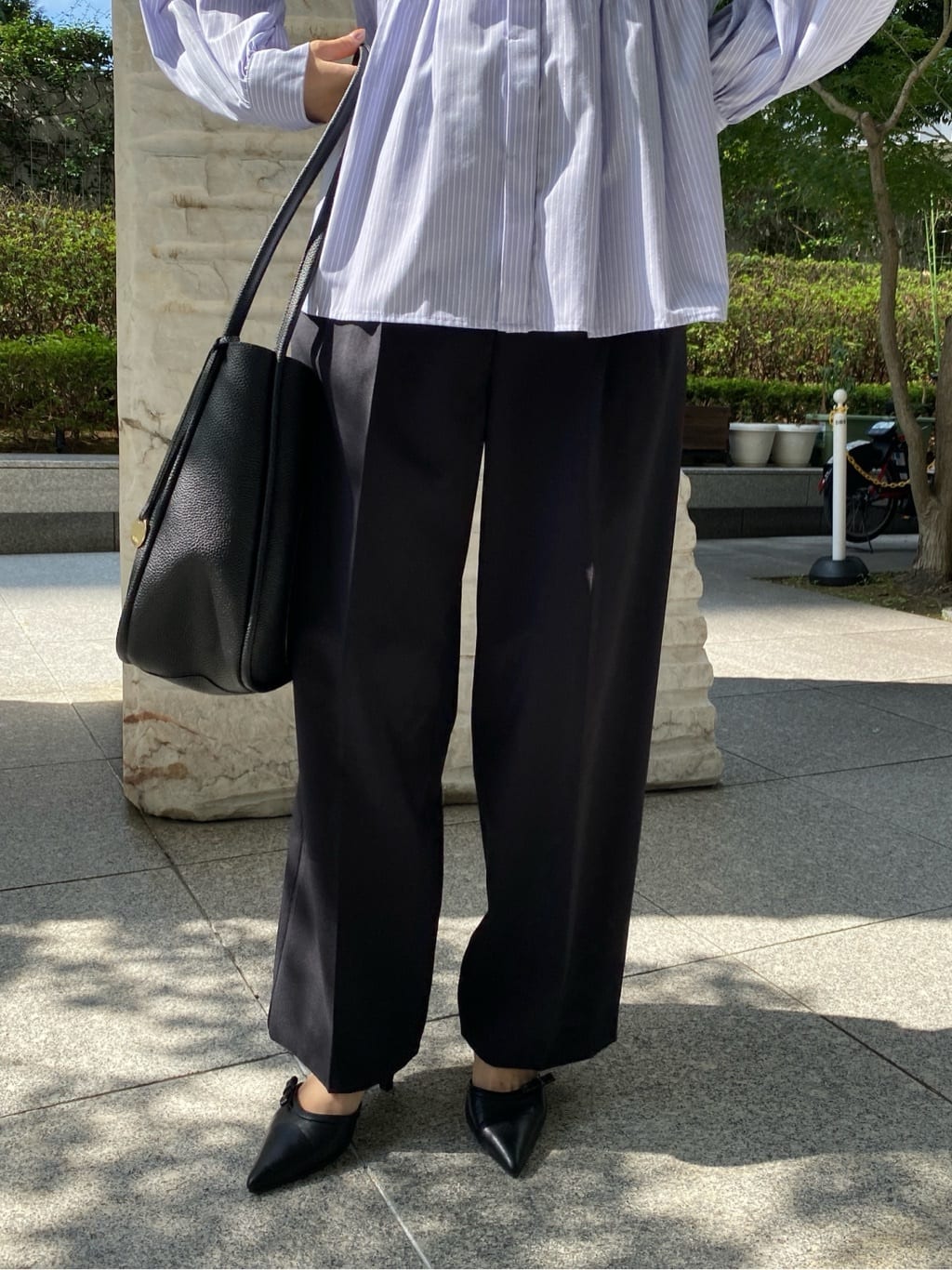 みさかさんの「index｜ストレッチ2タックワイドパンツ【洗濯機洗い可／接触冷感／吸水速乾】」を使ったコーディネート
