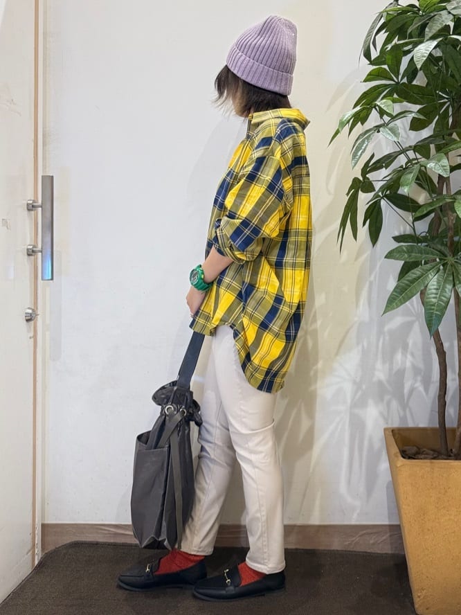 misakiさんの「SHOO･LA･RUE｜【洗濯機可/S-LL】程よい抜け感 大人のチェックシャツ」を使ったコーディネート